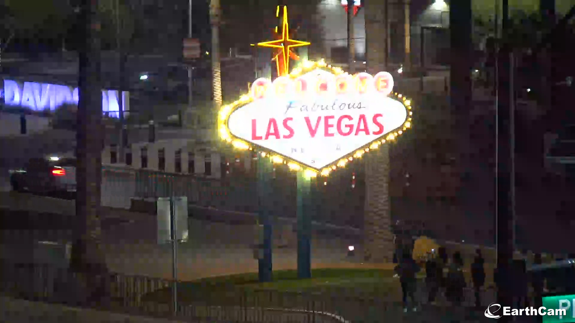 Welcome to Las Vegas Neon Sign - Nevada USA Colorful Panorama