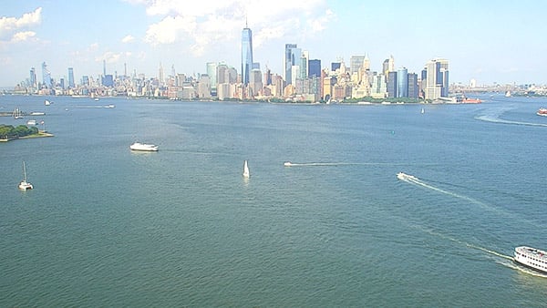 HD Streaming Video of New York Harbor from the Torch