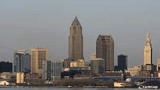 Cleveland ist eine Großstadt in Ohio am Ufer des Eriesees.